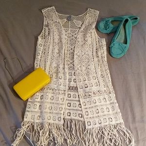 Long Crocheted Vest